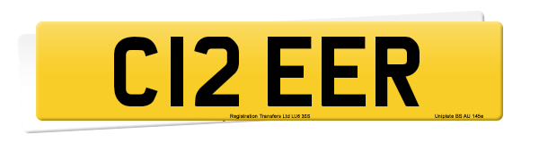 Registration number C12 EER